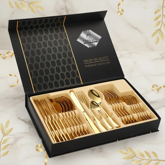 Gold Gift Box on Brand Background