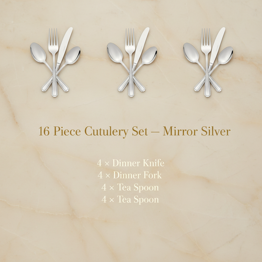 16pc Silver Info Card