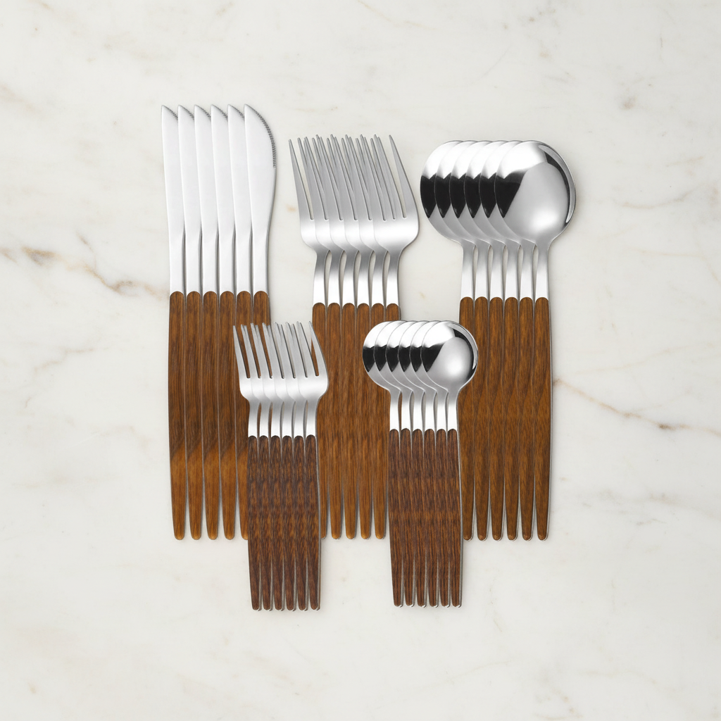 30-piece set on marble