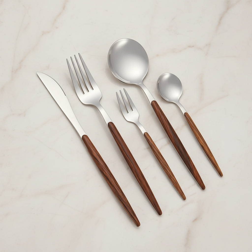 5-piece set on marble