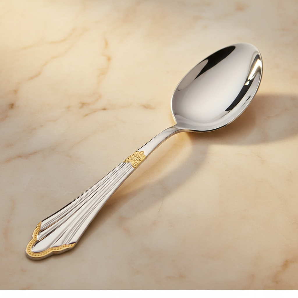Dinner Spoon on Marble