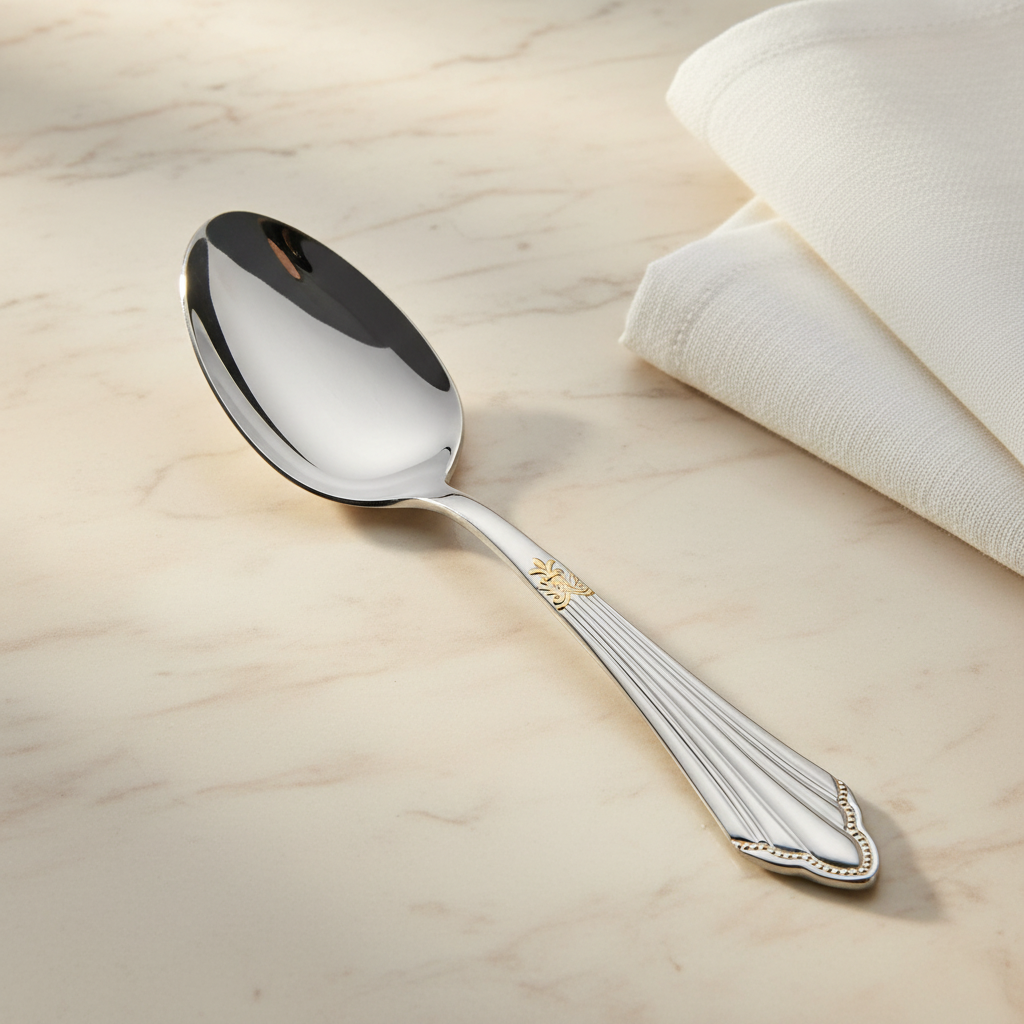 Dinner Spoon with Napkin