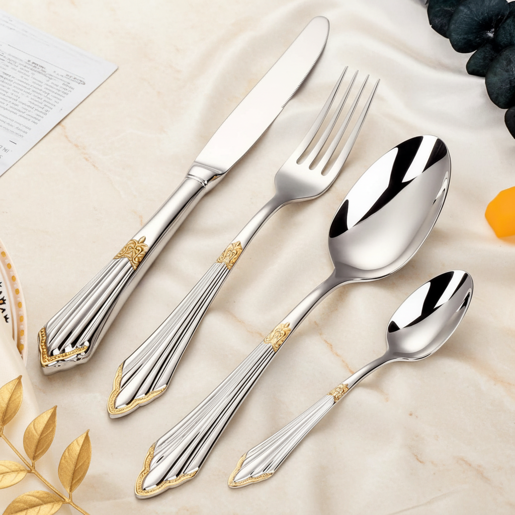 Gold Plated Flatware Hero