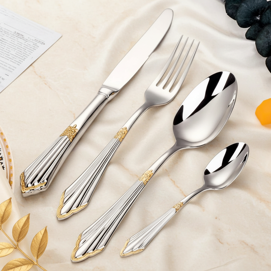 Gold Plated Flatware Hero