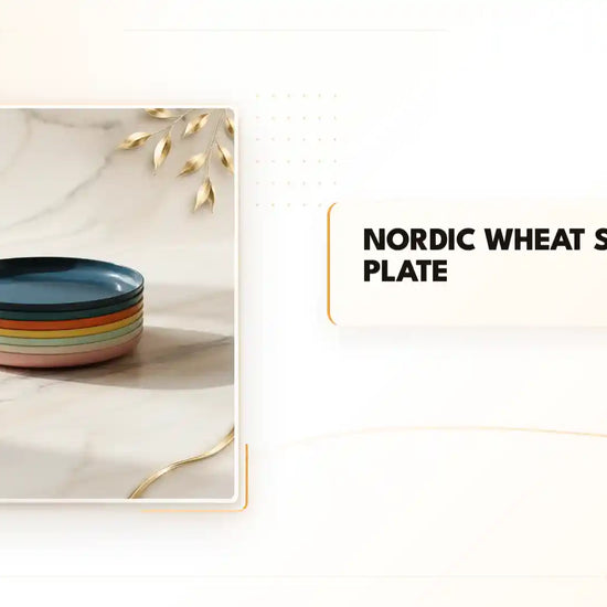 Nordic Wheat Straw Plate by@Outfy