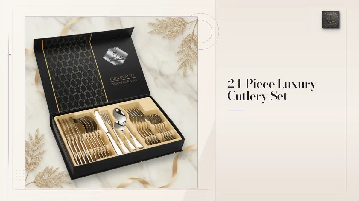 تحميل الفيديو: 24-Piece Luxury Cutlery Set by@Outfy