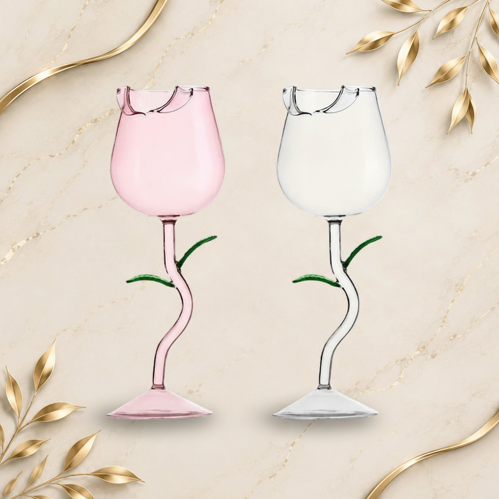 Rose Wine Glass 1