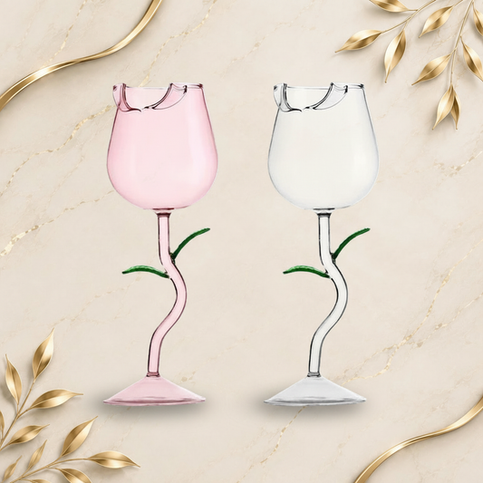 Rose Wine Glass 1