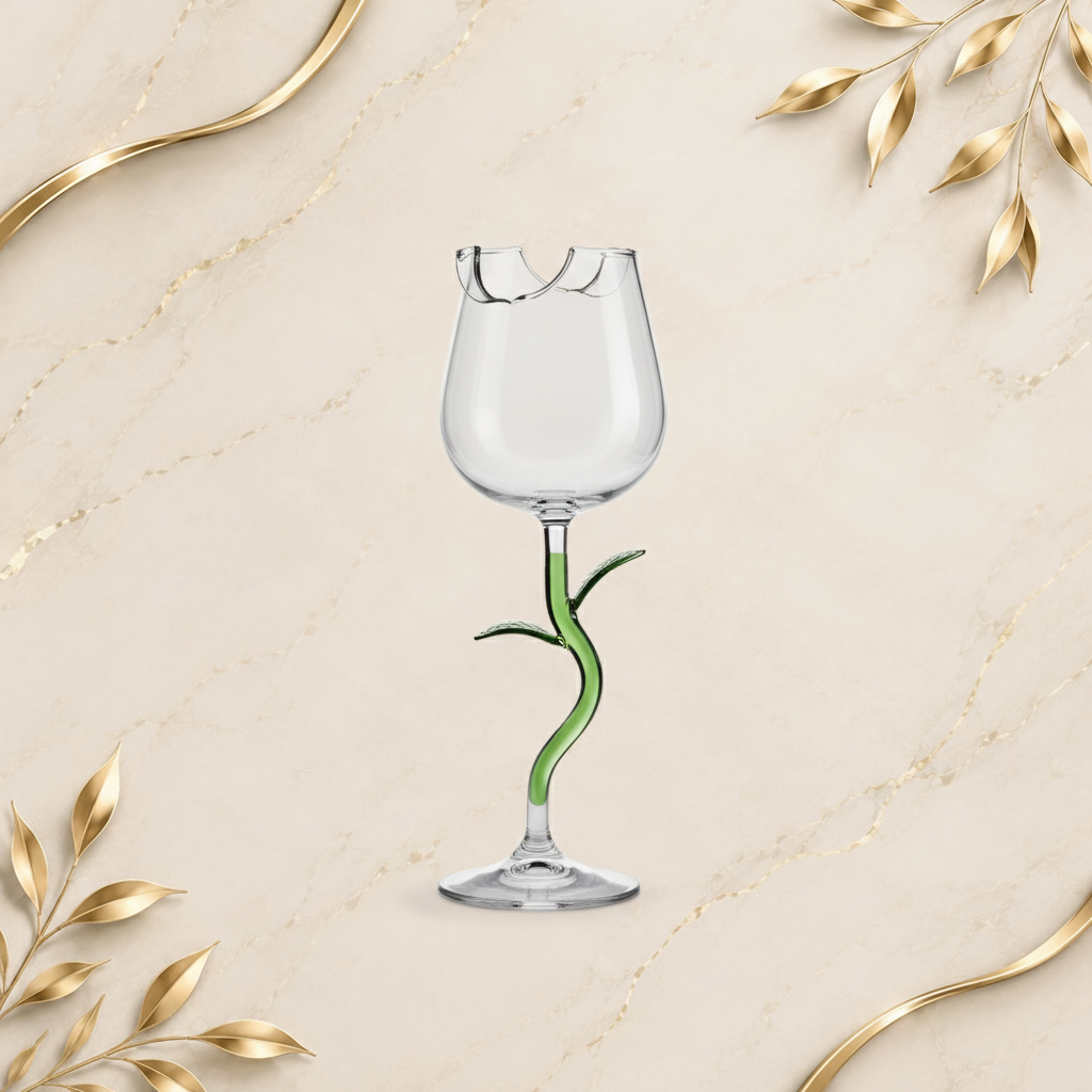 Rose Wine Glass 12