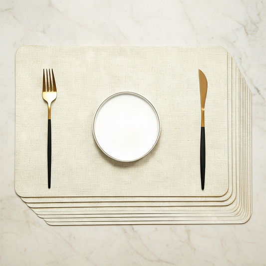 Stacked Placemats Flat Lay