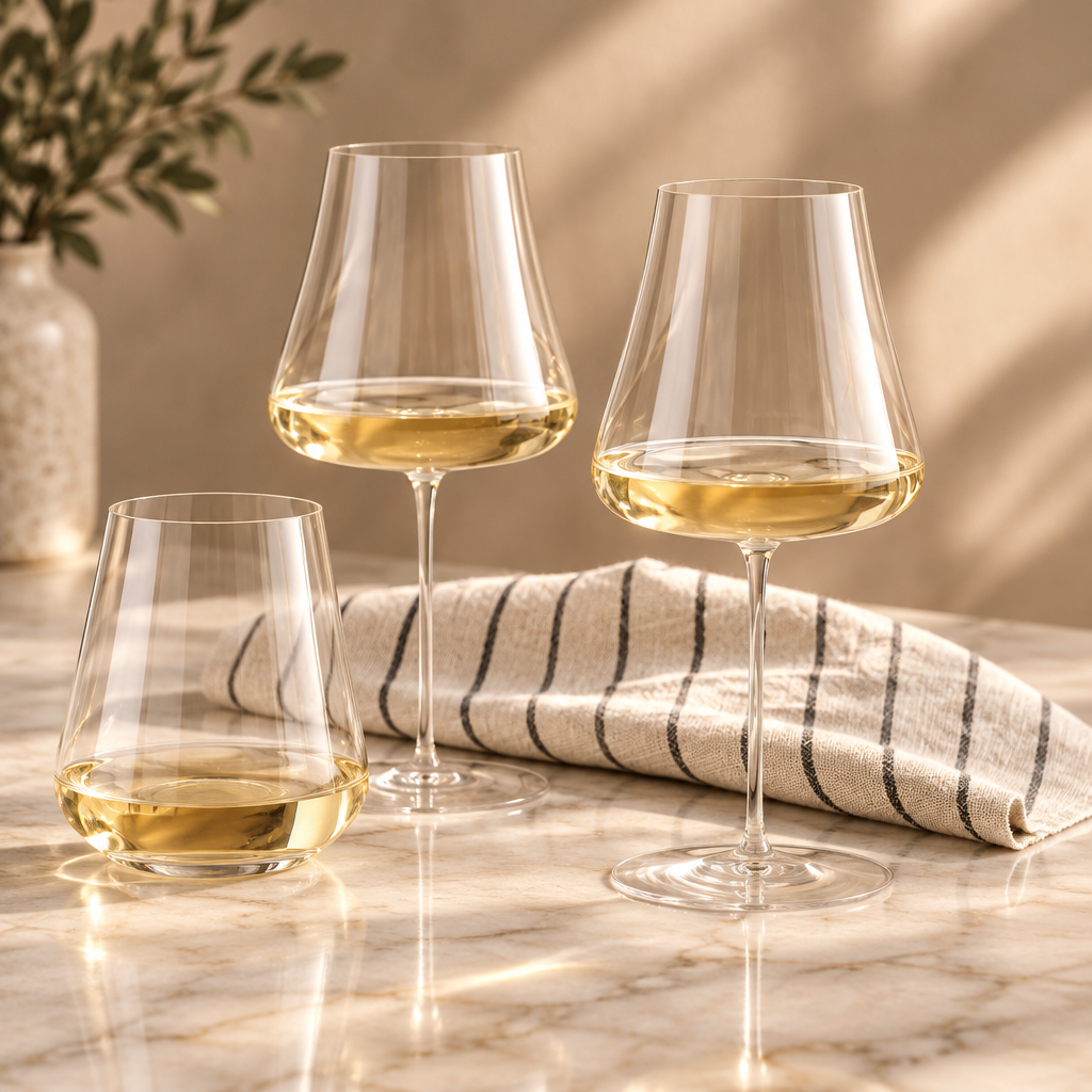 Two Glasses White Wine