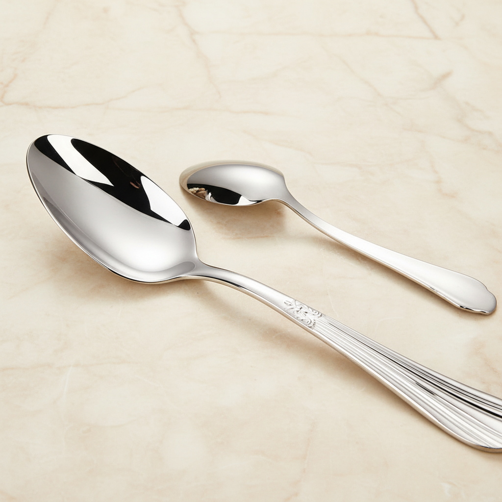 Two Spoons Angled